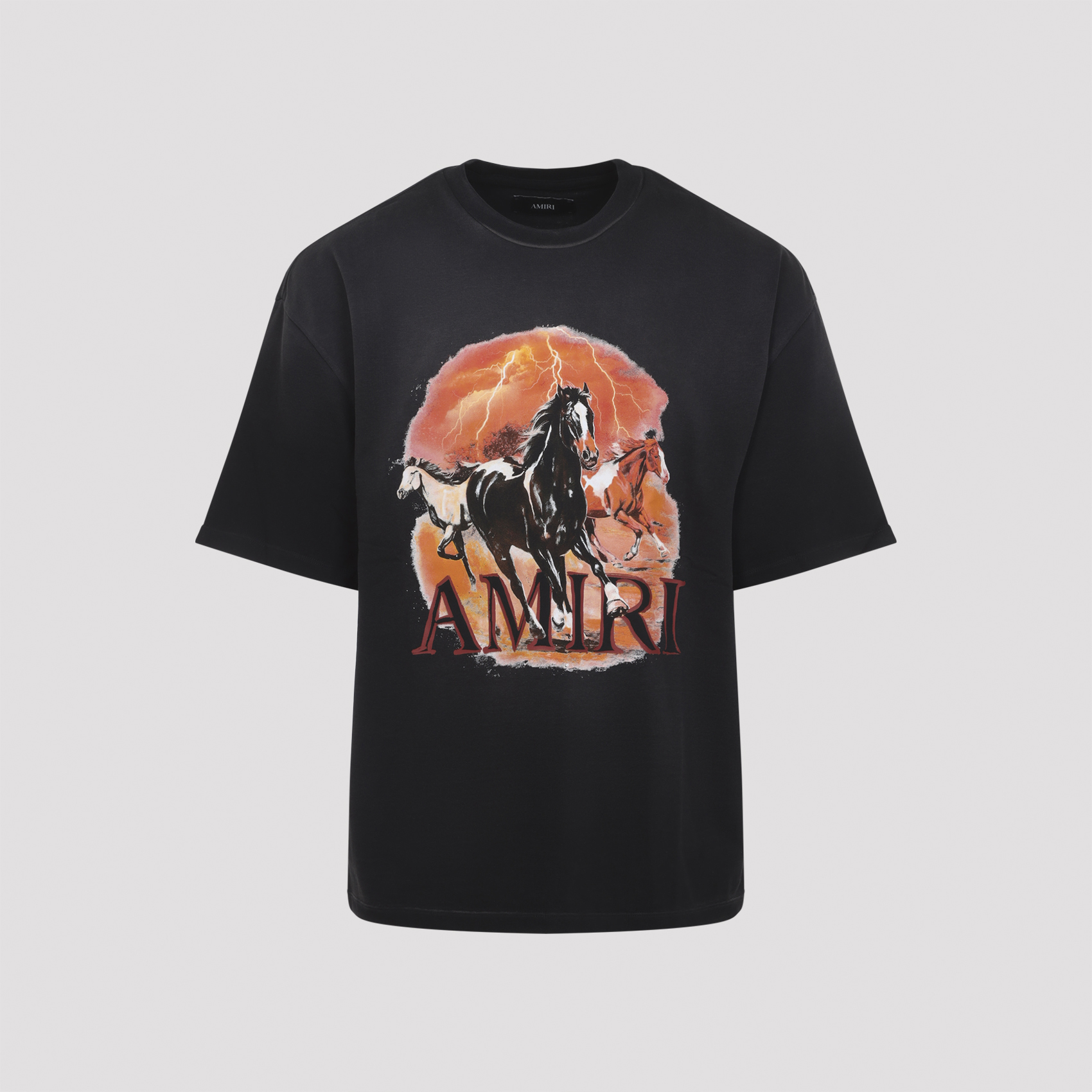 Plains Oversized Tee Black Cotton Tshirt - Men