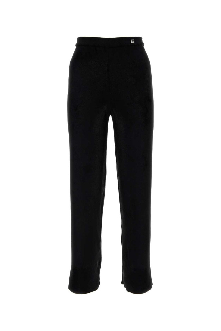 Black Viscose Blend Pant