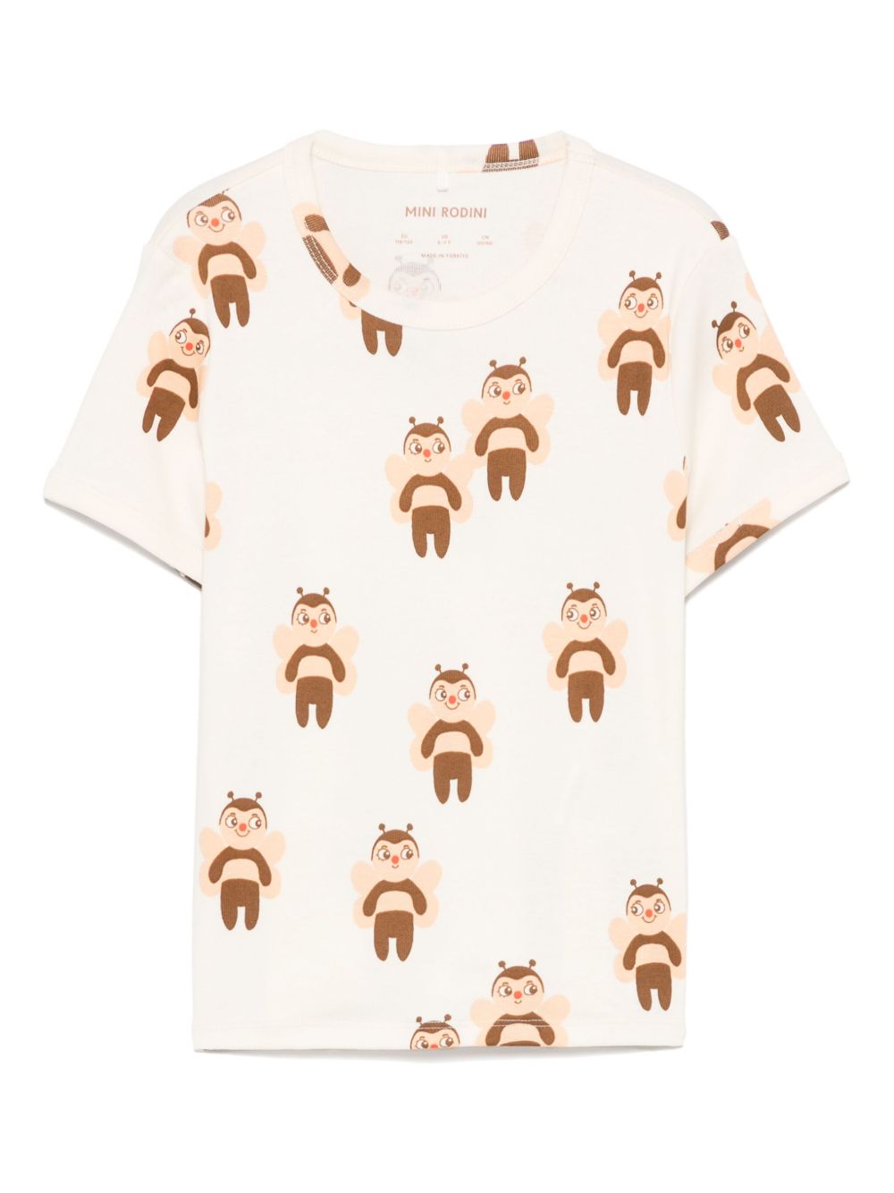 Mini Rodini graphic-print T-shirt - Neutrals