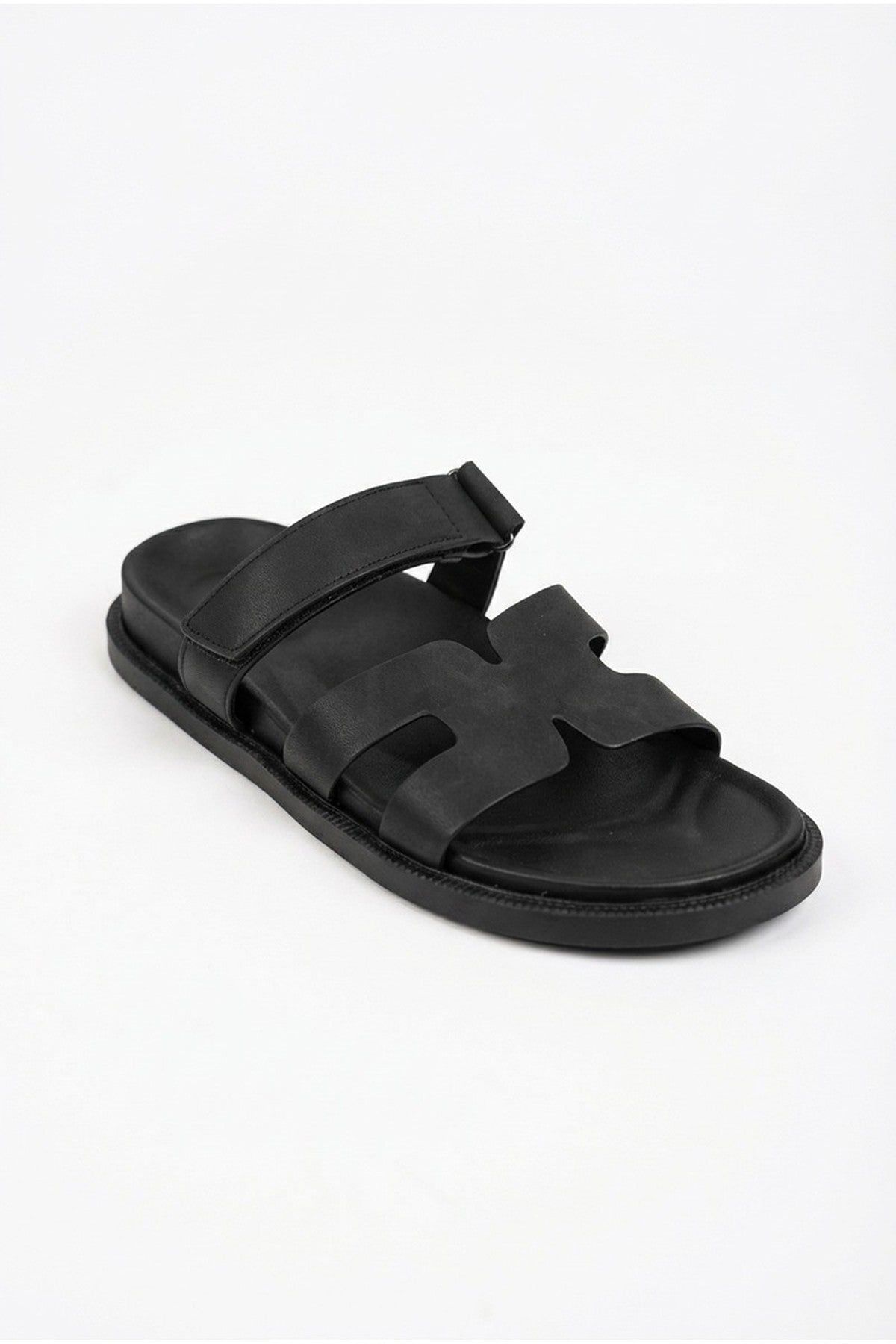 IKRUSH Women's Nora Double Strap Slide Sandals in Black