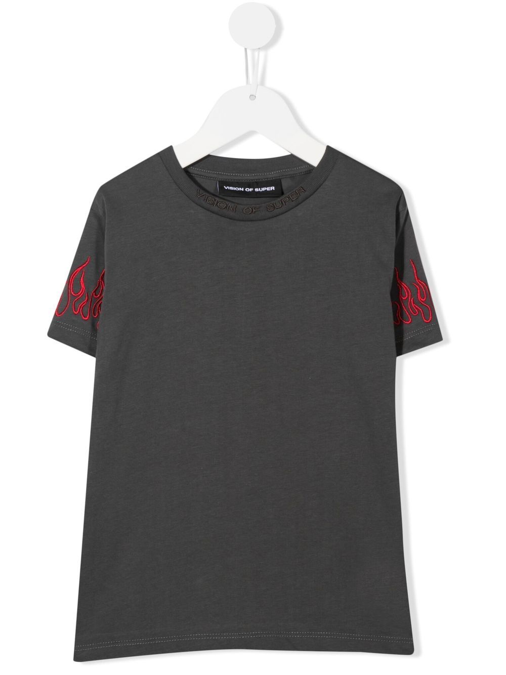 Logo-embroidered T-shirt - Grey
