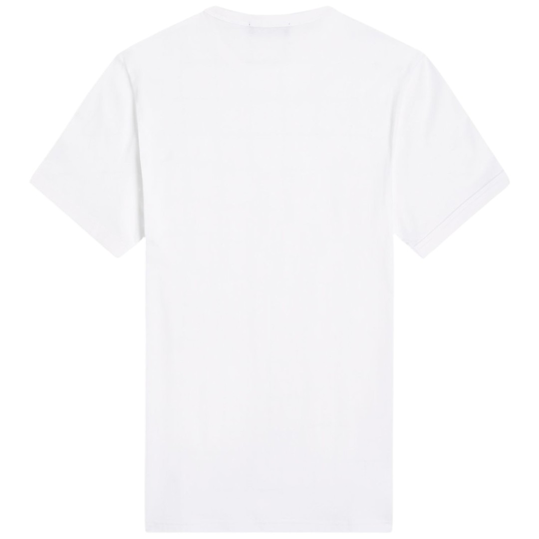 Fred Perry Mens Ringer T-Shirt White Cotton