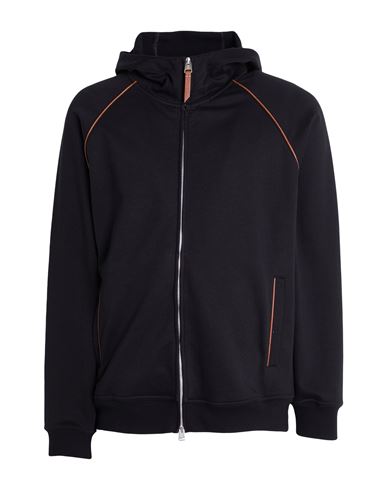 Man Sweatshirt Black Size M Cotton, Polyamide, Polyurethane, Polyester