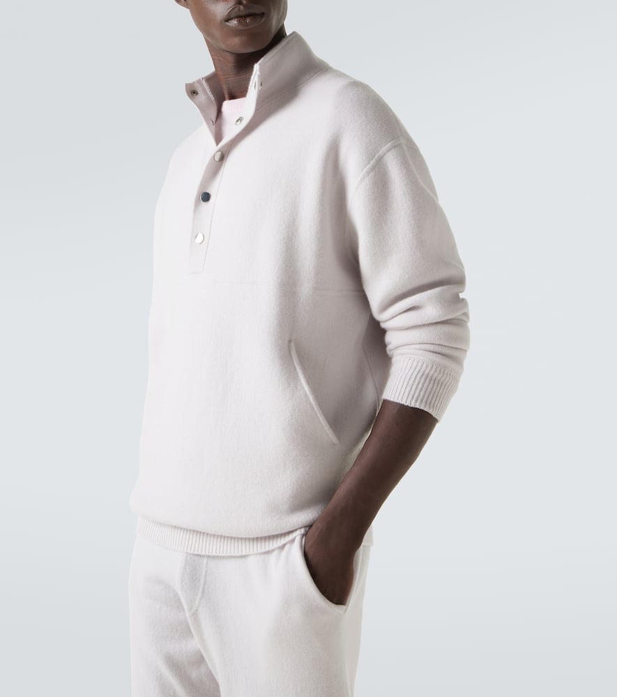 Wool and cashmere turtleneck sweater