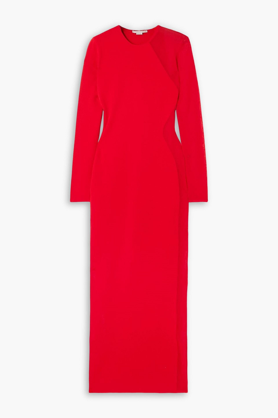 Miracle paneled knitted midi dress - Red - XXS