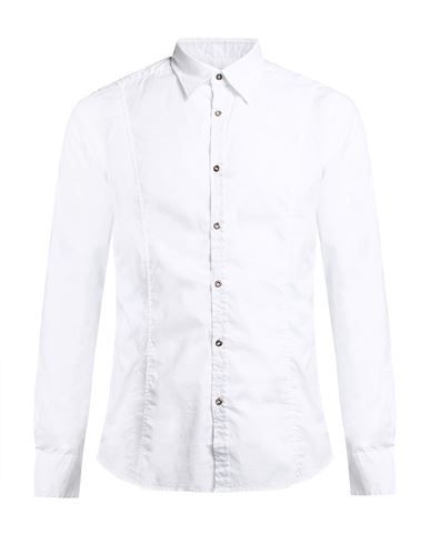 Man Shirt White Size 15 Cotton, Polyamide, Elastane