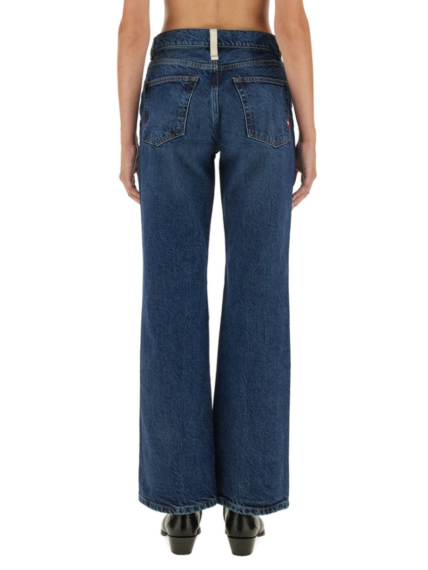 Denim Flared High Rise Jeans