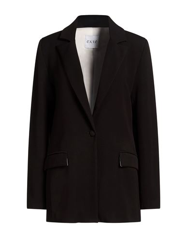 Woman Blazer Black Size L Polyester, Viscose, Elastic fibres
