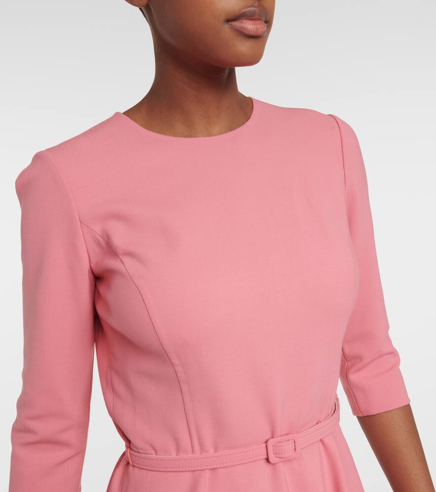 Wool-blend midi dress