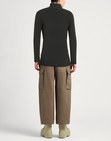 Man Turtleneck Dark green Size 36 Virgin Wool