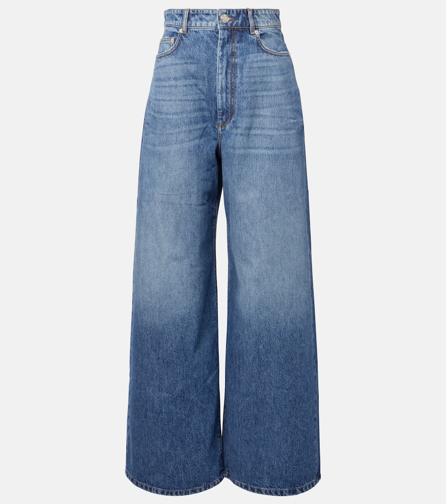 Procida mid-rise wide-leg jeans