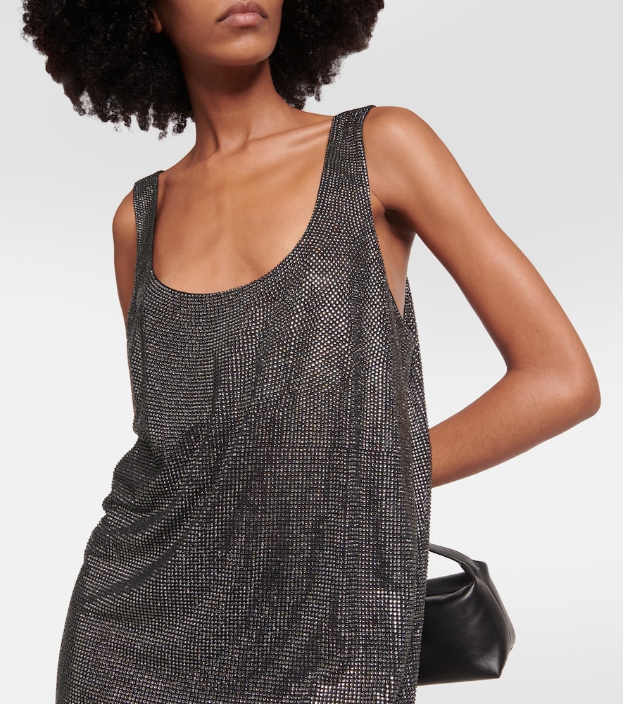 Crystal-embellished minidress