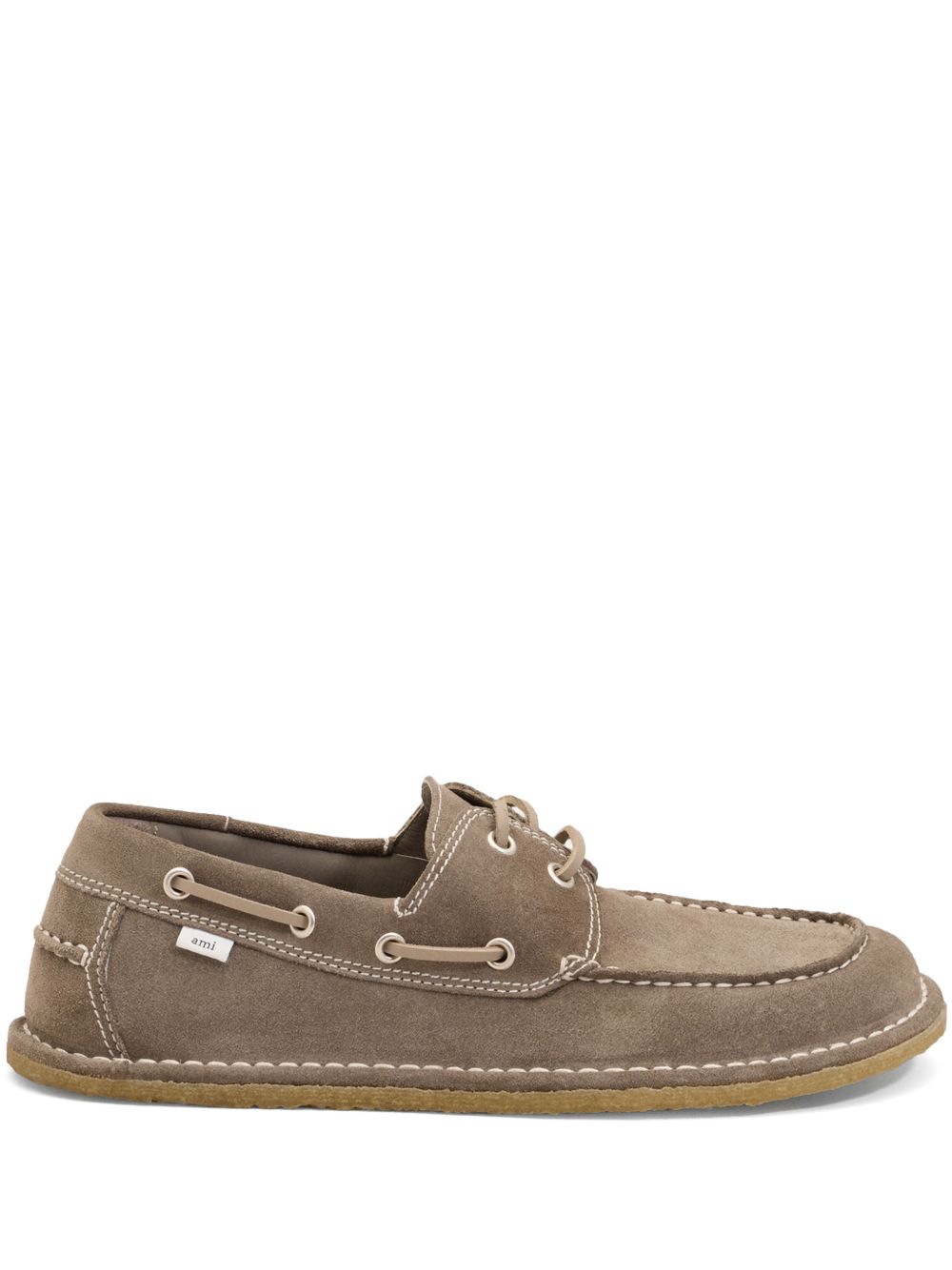 Suede boat shoe
