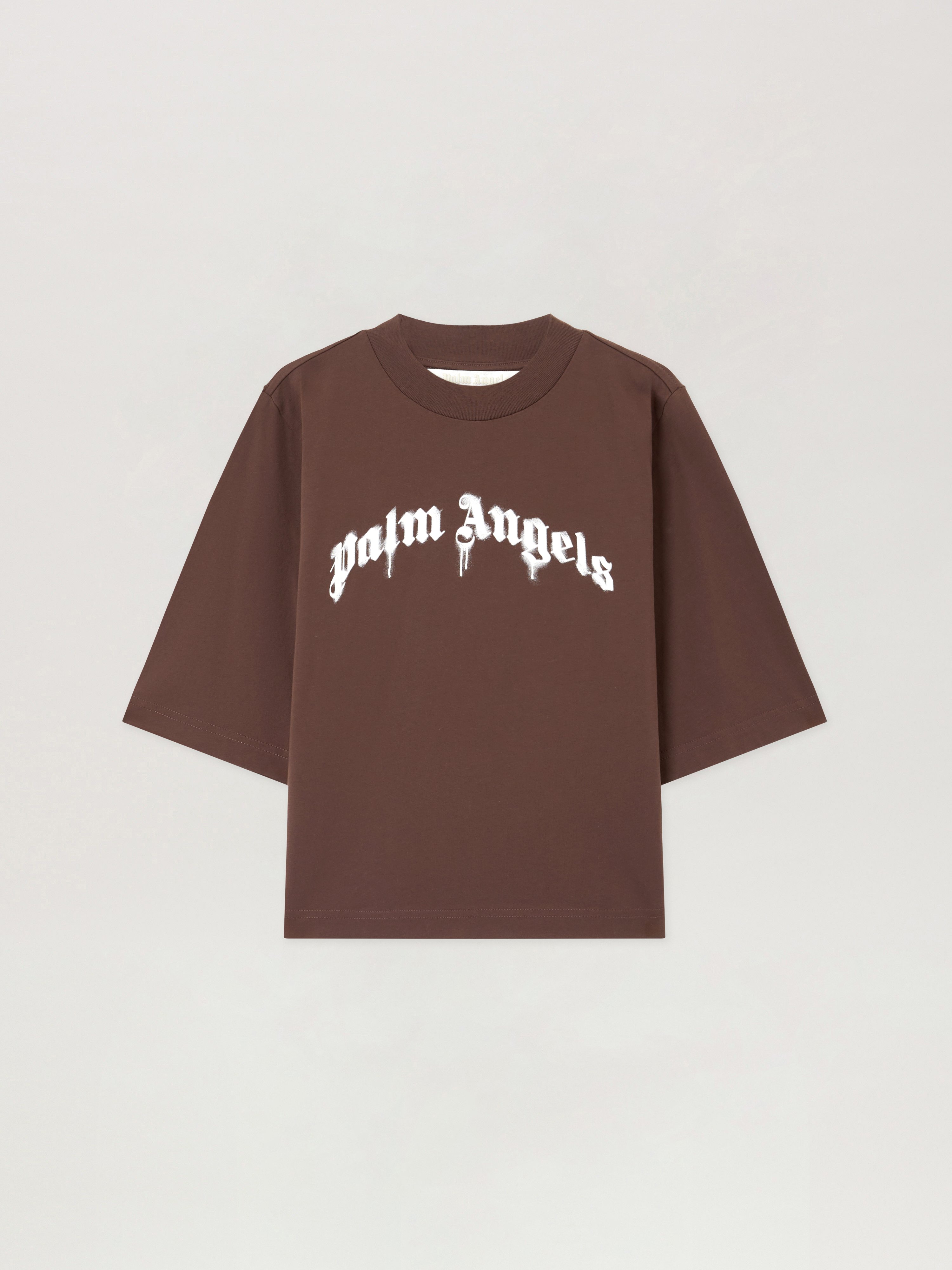 Curved Logo Boxy T-shirt - Woman T