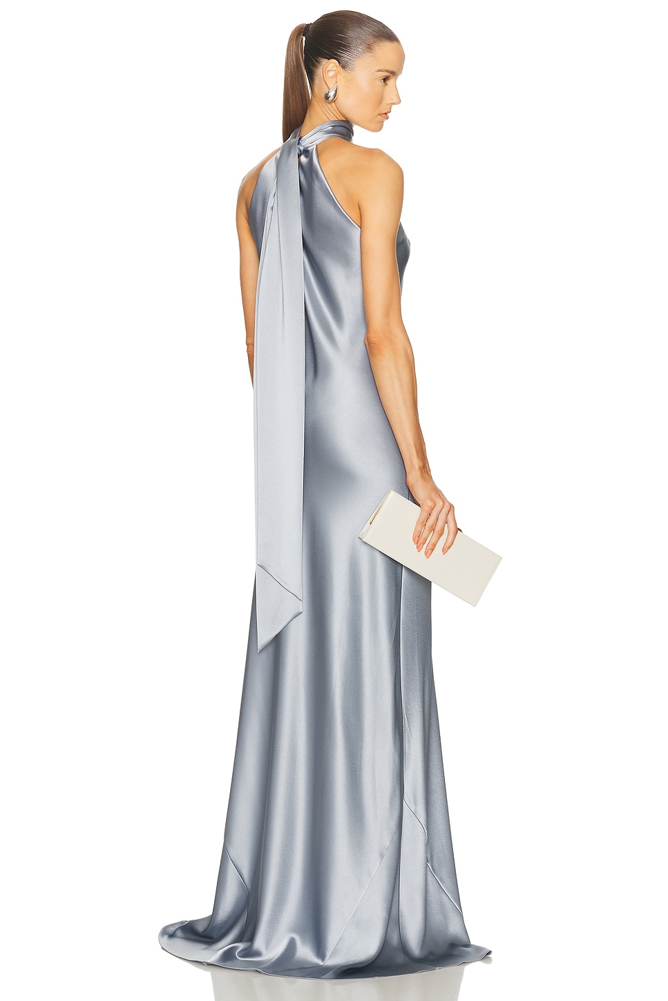 GALVAN Sienna Gown in Dove Blue - Blue.  42 also in