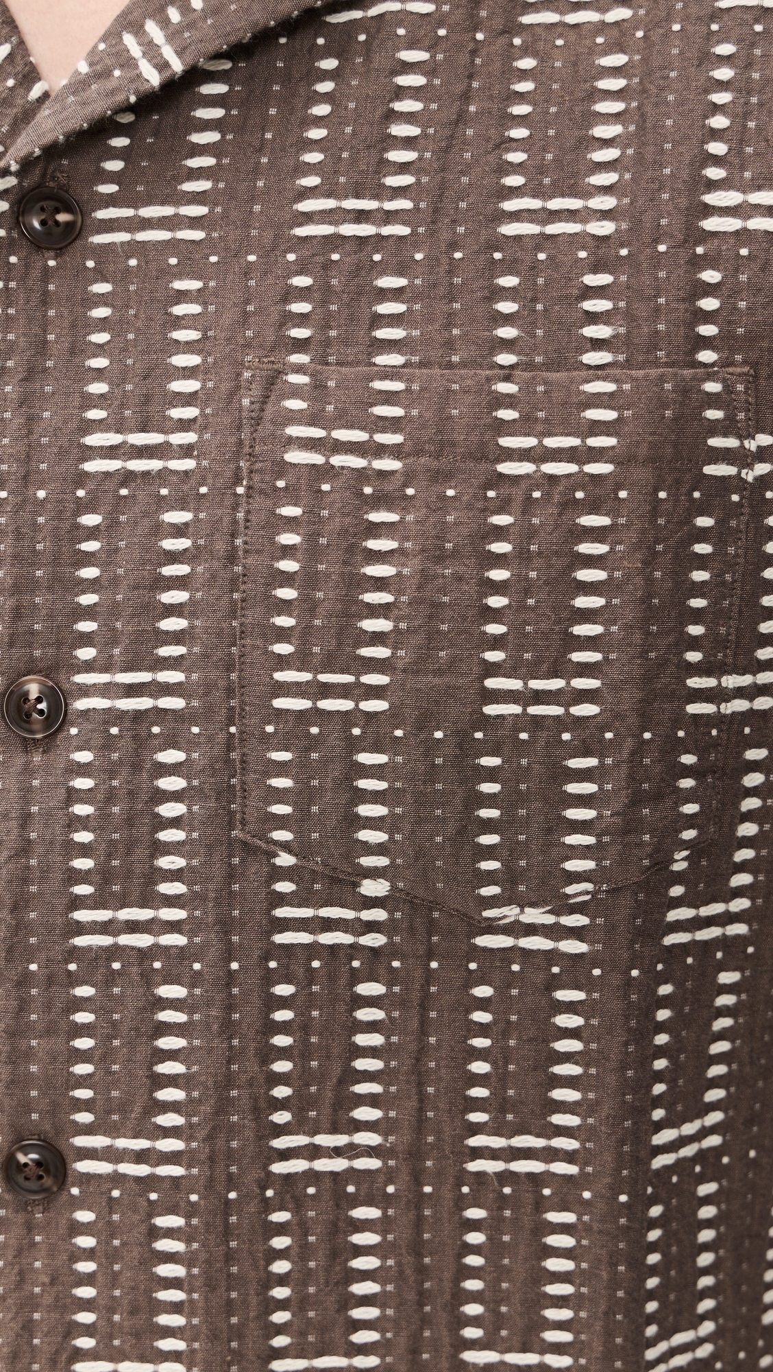 Dobby Resort Shirt Brown