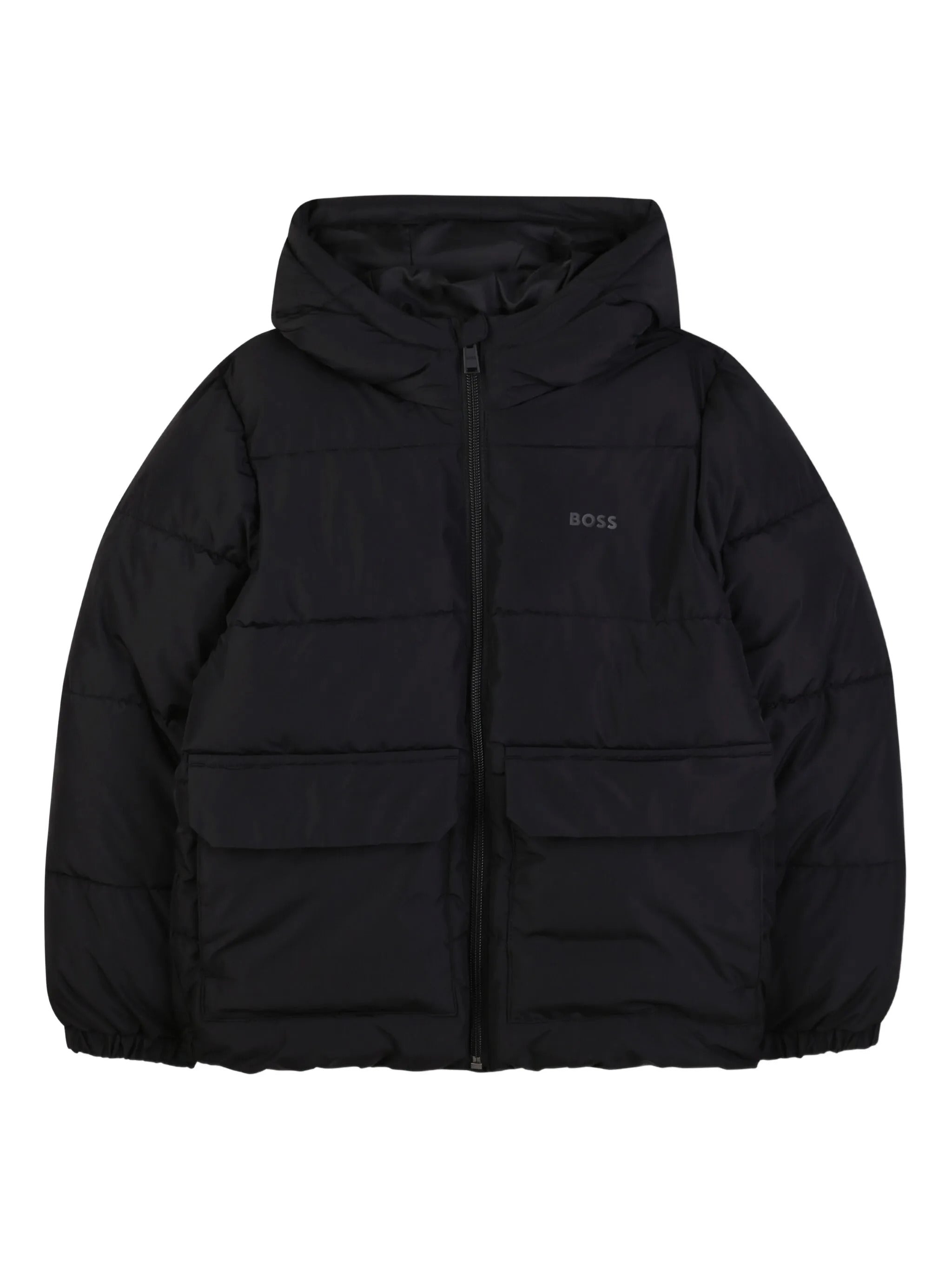 Quilted Zip Jacket with Hood for Boys
