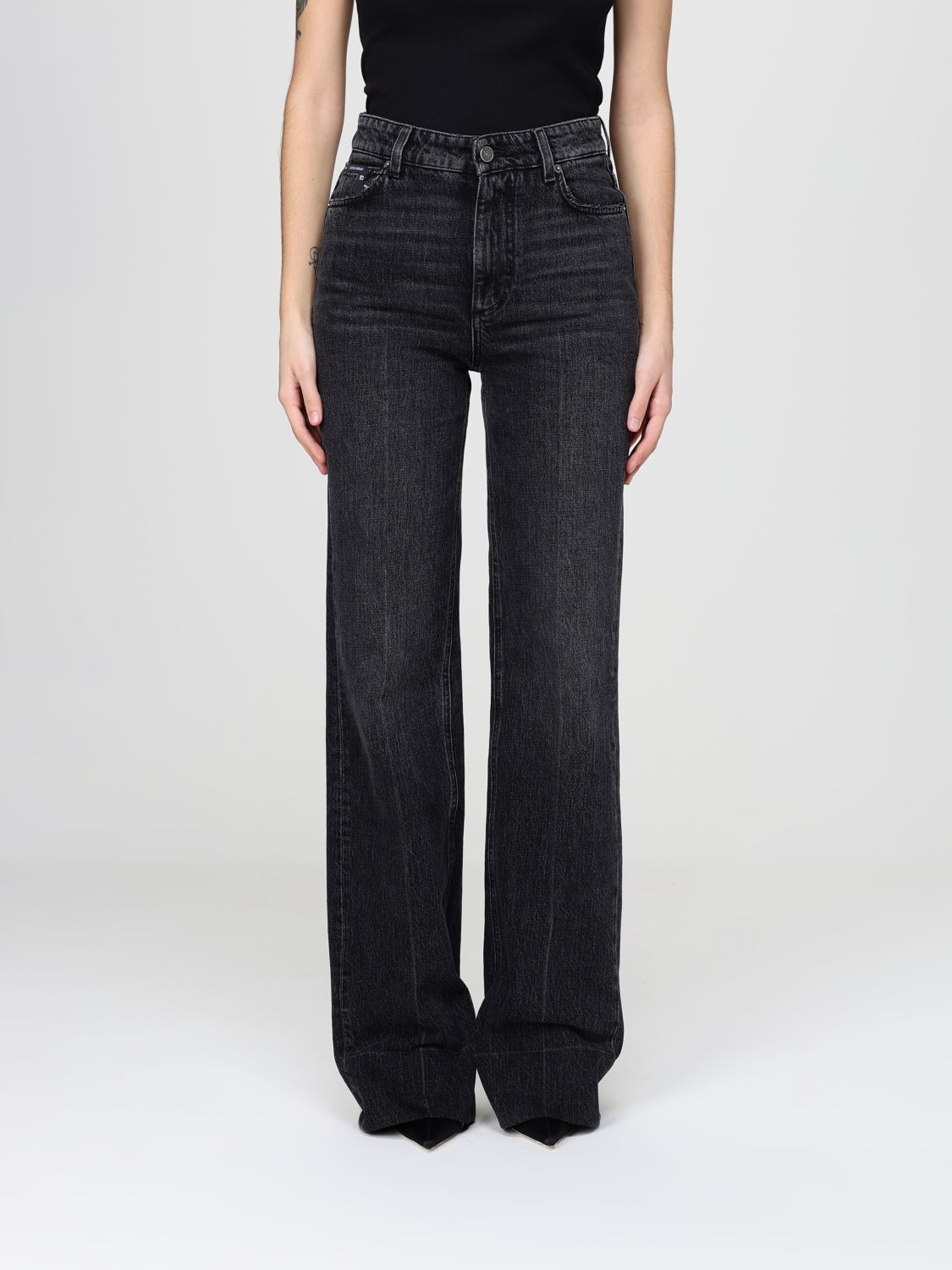 Jeans Woman color Black