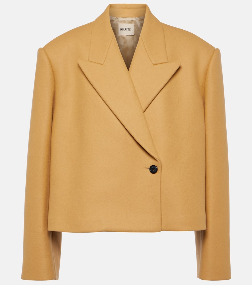 Raymond cropped wool-blend jacket
