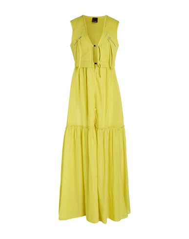 Woman Maxi dress Yellow Size 6 Cotton