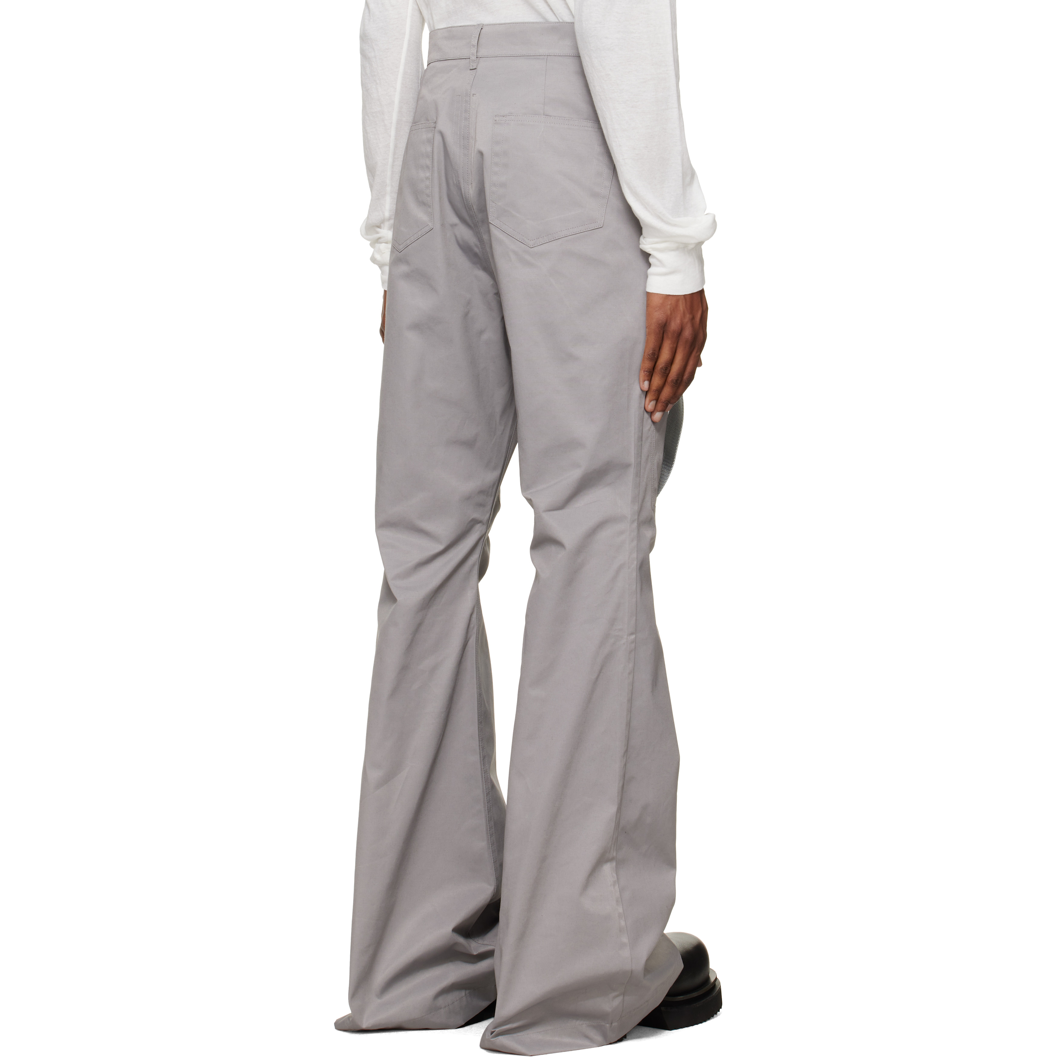 Gray Tower Megastrapped Bolan Bootcut Trousers