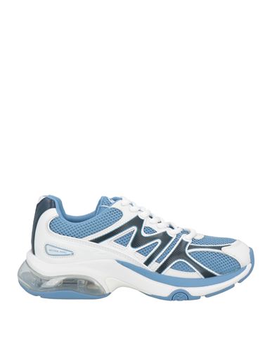 Man Sneakers Light blue Size 6 Textile fibers, Leather