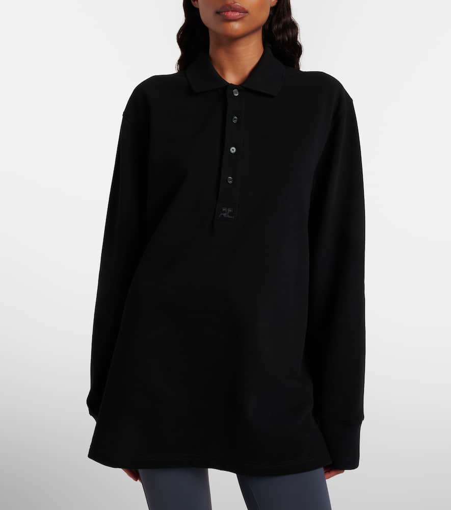 Courrèges Cotton jersey polo sweater