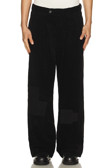 Story mfg. Fenn Trouser in Black Scarecrow - Black. M also in L, XL/1X
