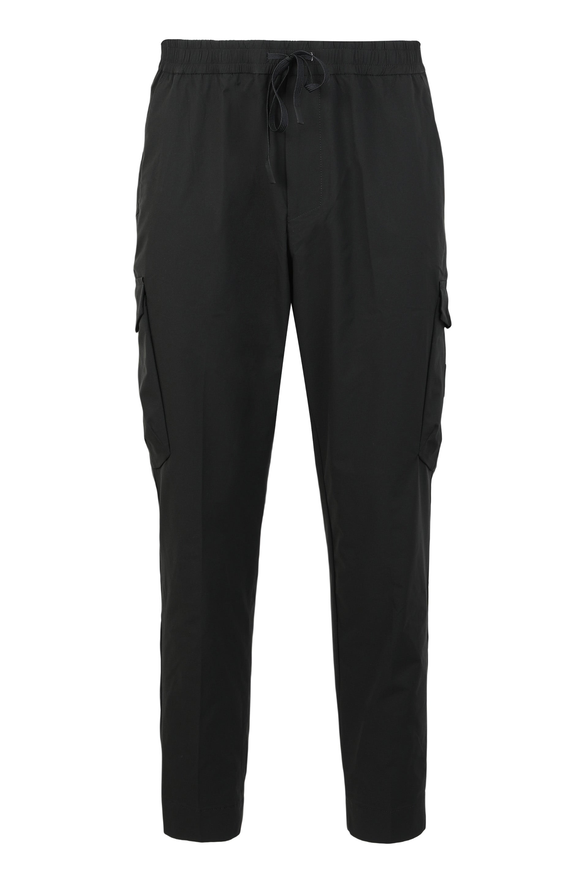 Slim-Fit Elastic Poplin Cargo Pants with Quick-Dry Finish