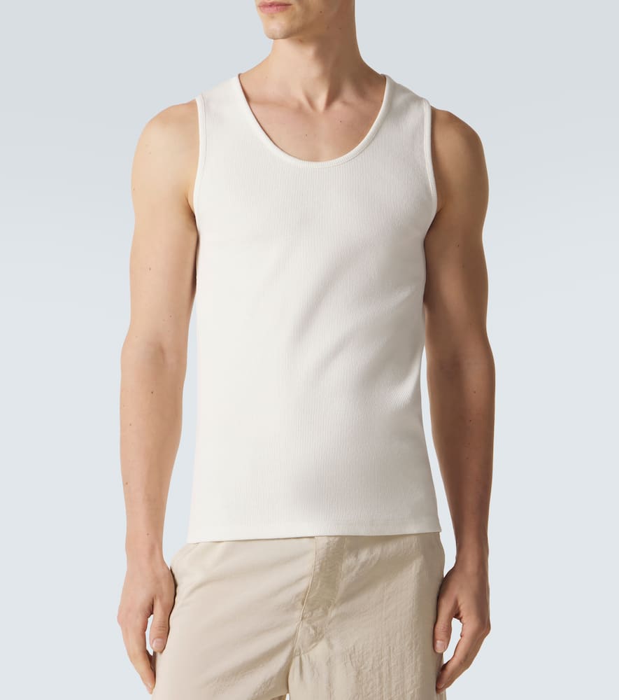 Cotton and linen tank top