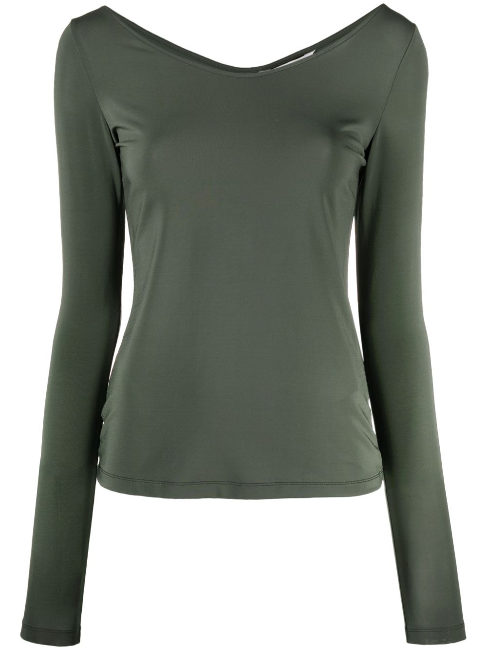 Max Mara Leisure long-sleeve stretch-design blouse - Black