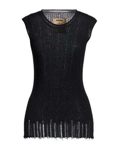 Woman Sweater Black Size M Cotton, Silk