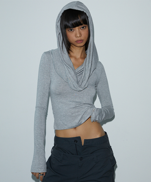 Drape Hood T-shirt