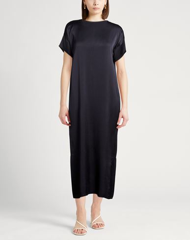 Woman Maxi dress Midnight blue Size XS Silk, Elastane