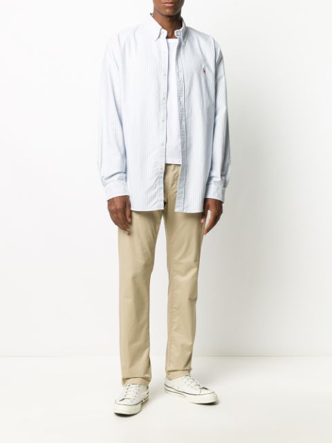 Embroidered logo cotton shirt