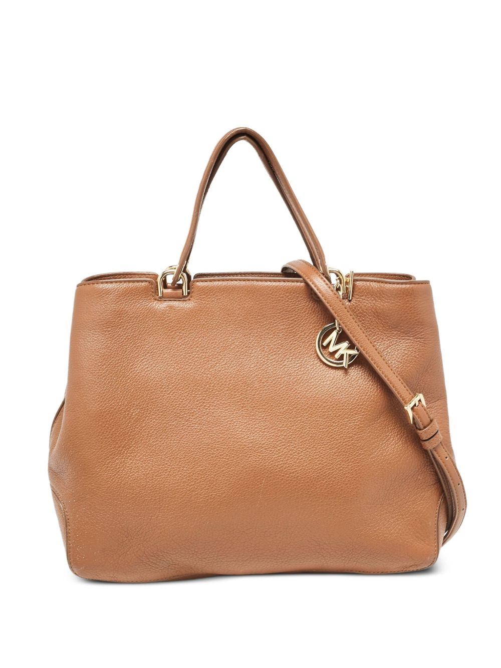 Leather tote bag - Brown