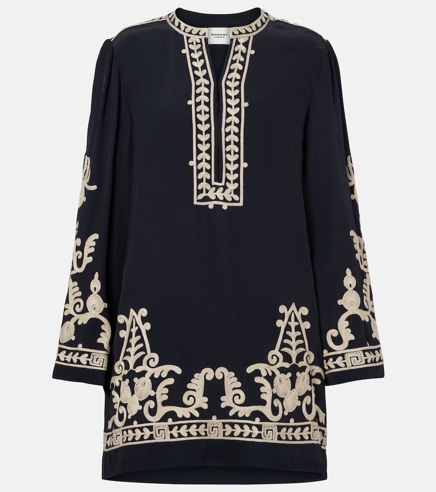 Fadeli embroidered crêpe tunic