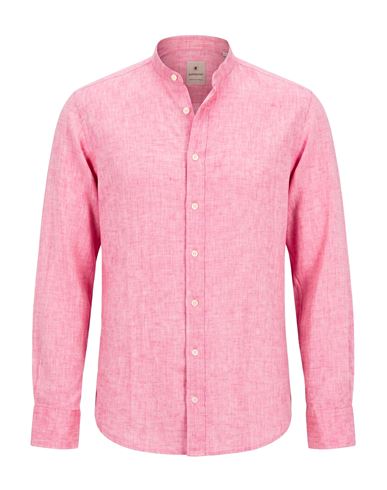 Man Shirt Magenta Size 17 ½ Linen, Cotton