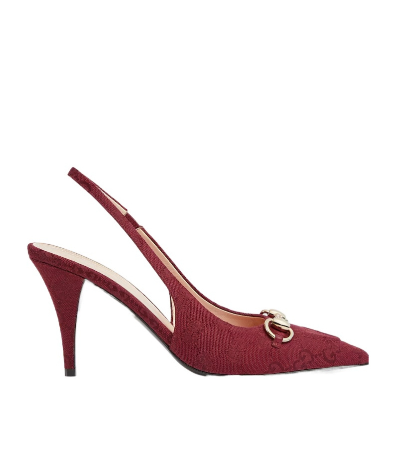 85mm Horsebit slingback pumps