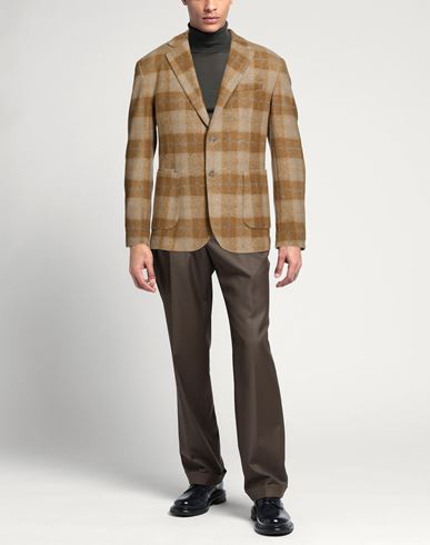 Man Blazer Sand Size 44 Virgin Wool, Acrylic, Polyester