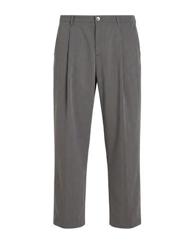 Man Pants Grey Size 34 Polyester, Viscose, Wool, Elastane