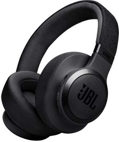 Wireless Over-Ear Headphones with True Adaptive Noise Cancelling - Black