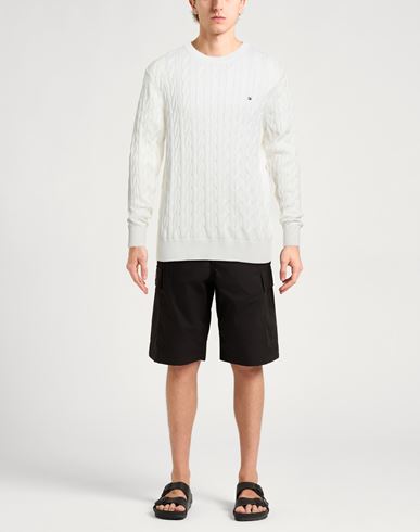 Man Sweater Cream Size XL Cotton
