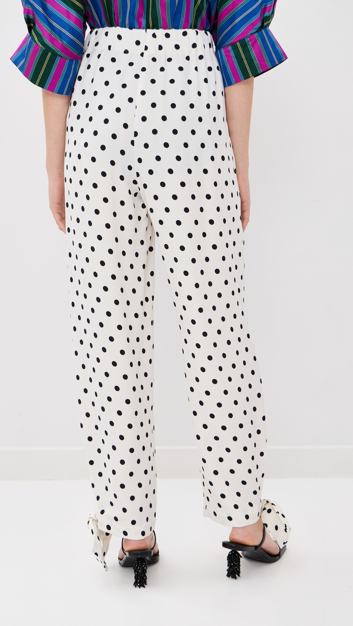 Coco Pants White Big Dots