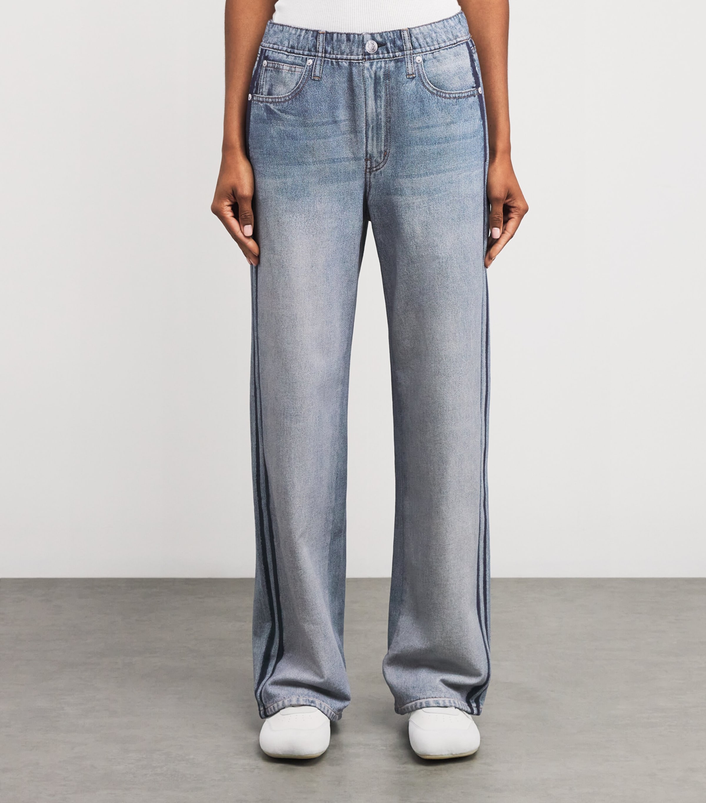 Rag & Bone Denim-Effect Miramar Sweatpants
