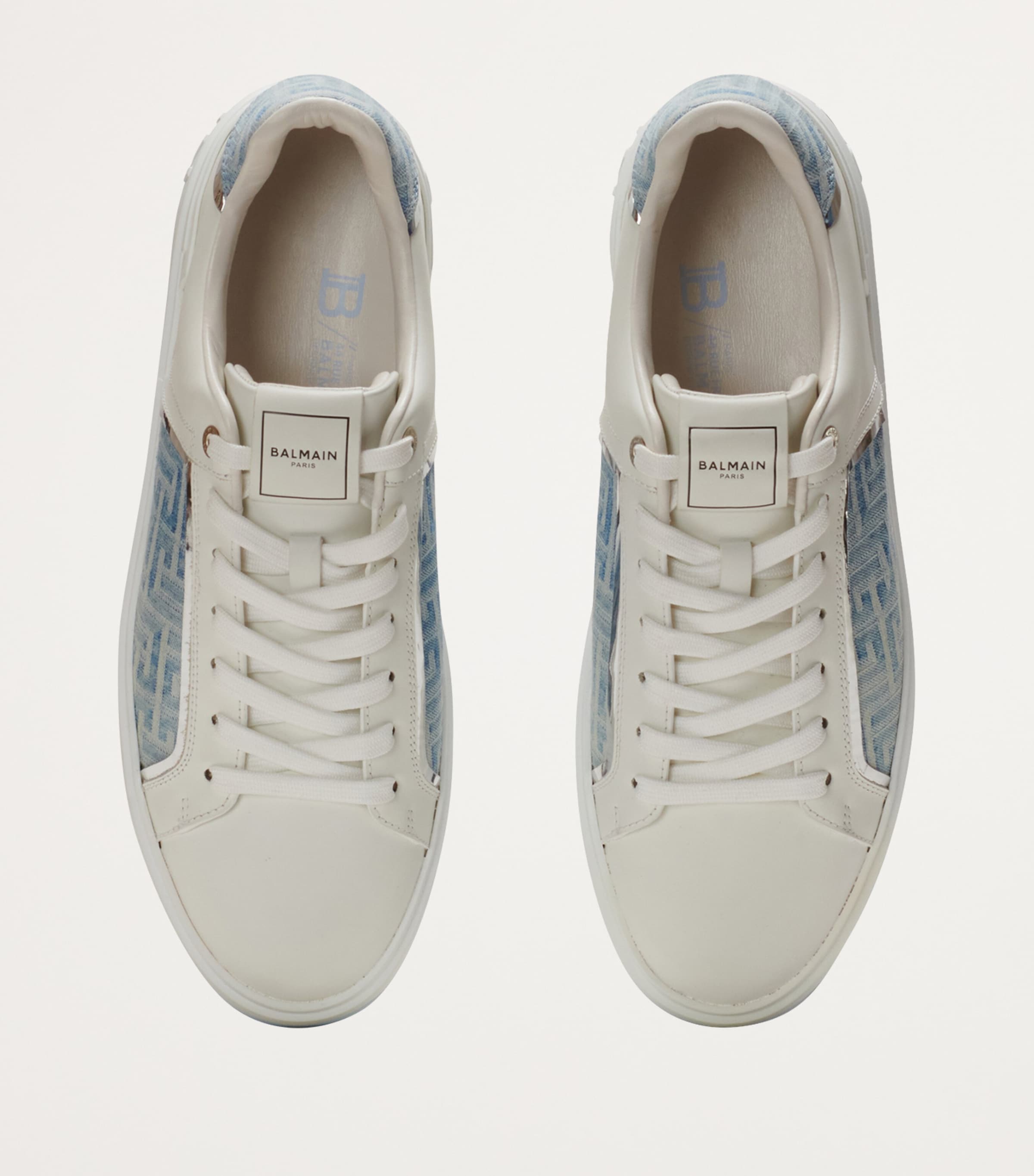 발망 남성 Leather-Denim B-Court Sneakers 000000000007738000