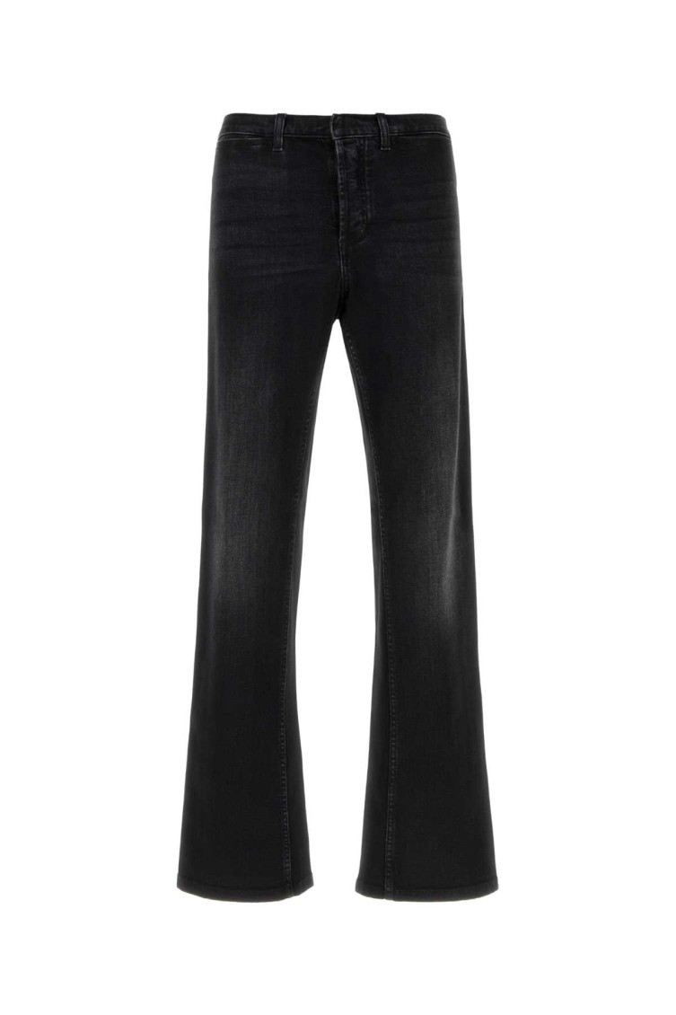 Web-stripe Flared Jeans