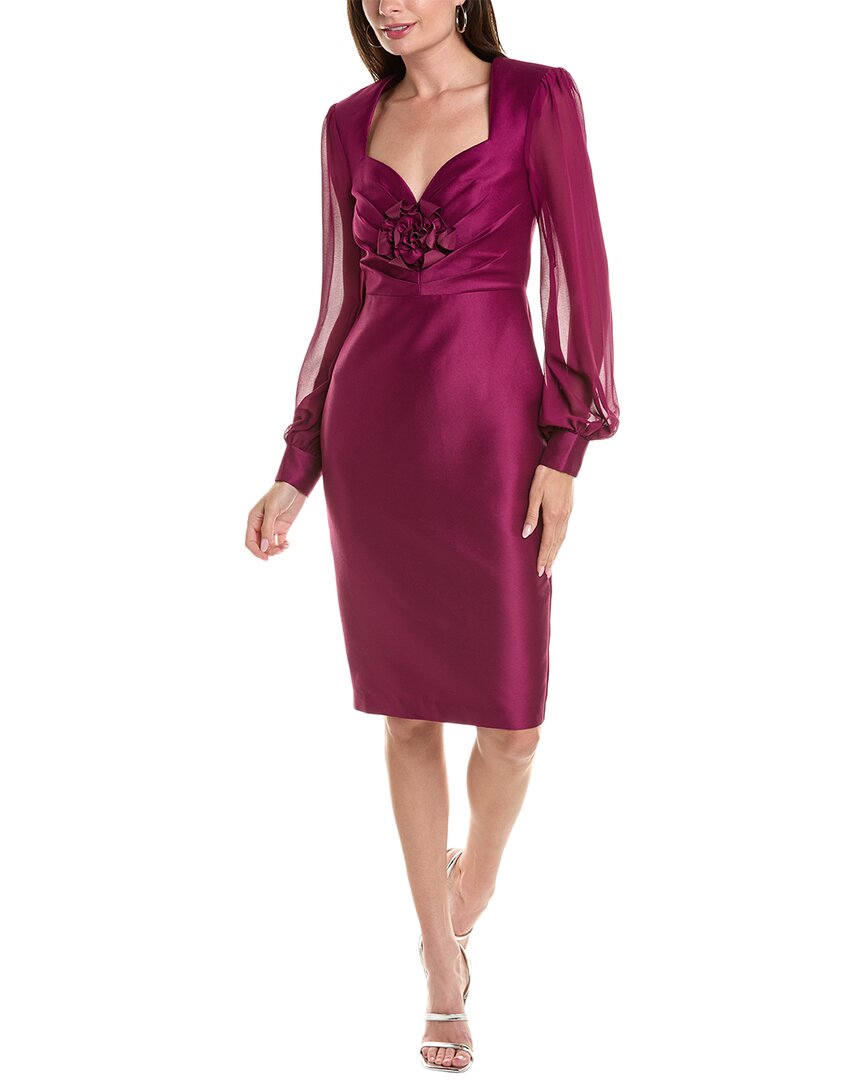 Rose Sheath Cocktail Dress