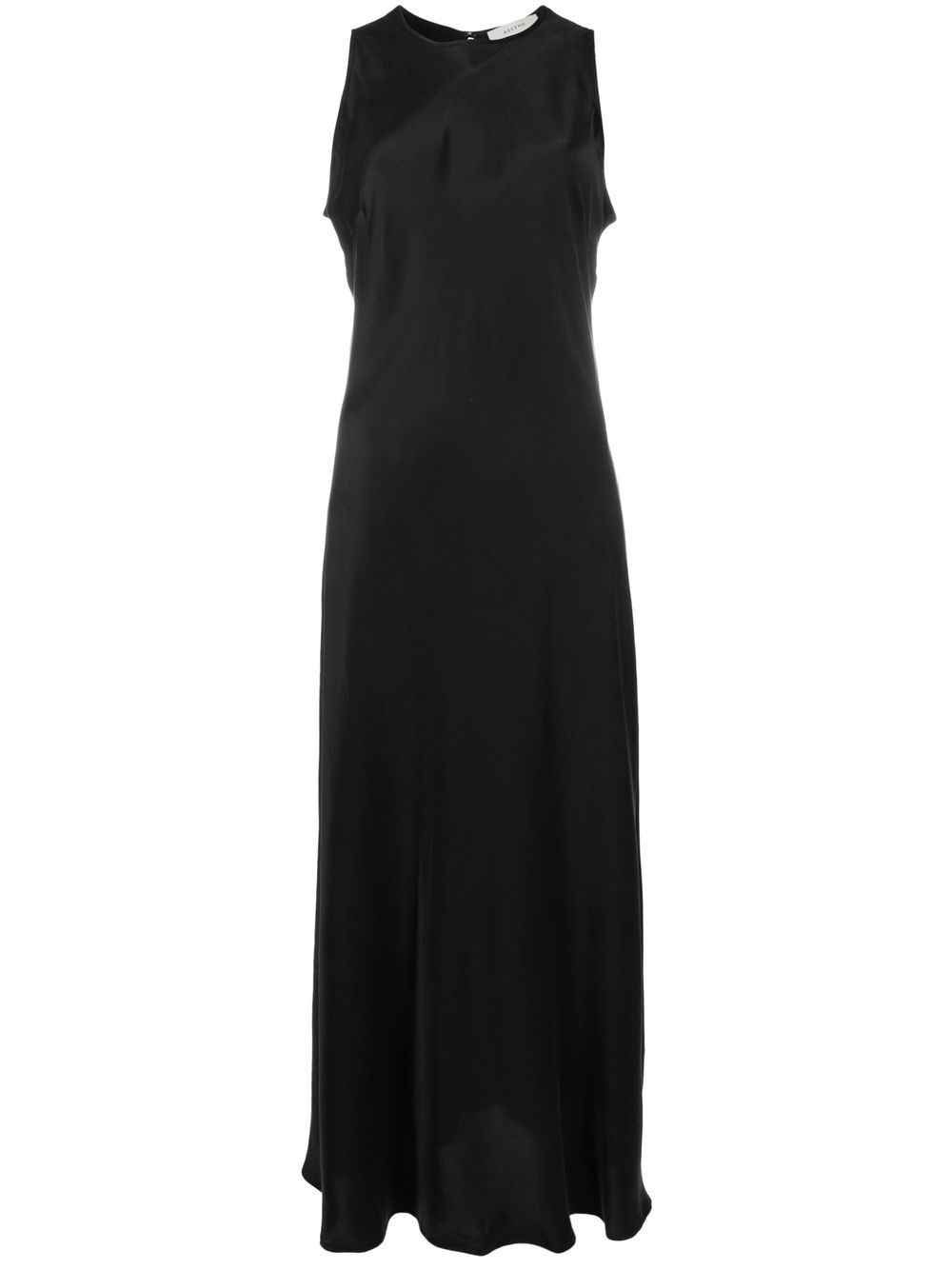 Valencia silk slip dress - Black