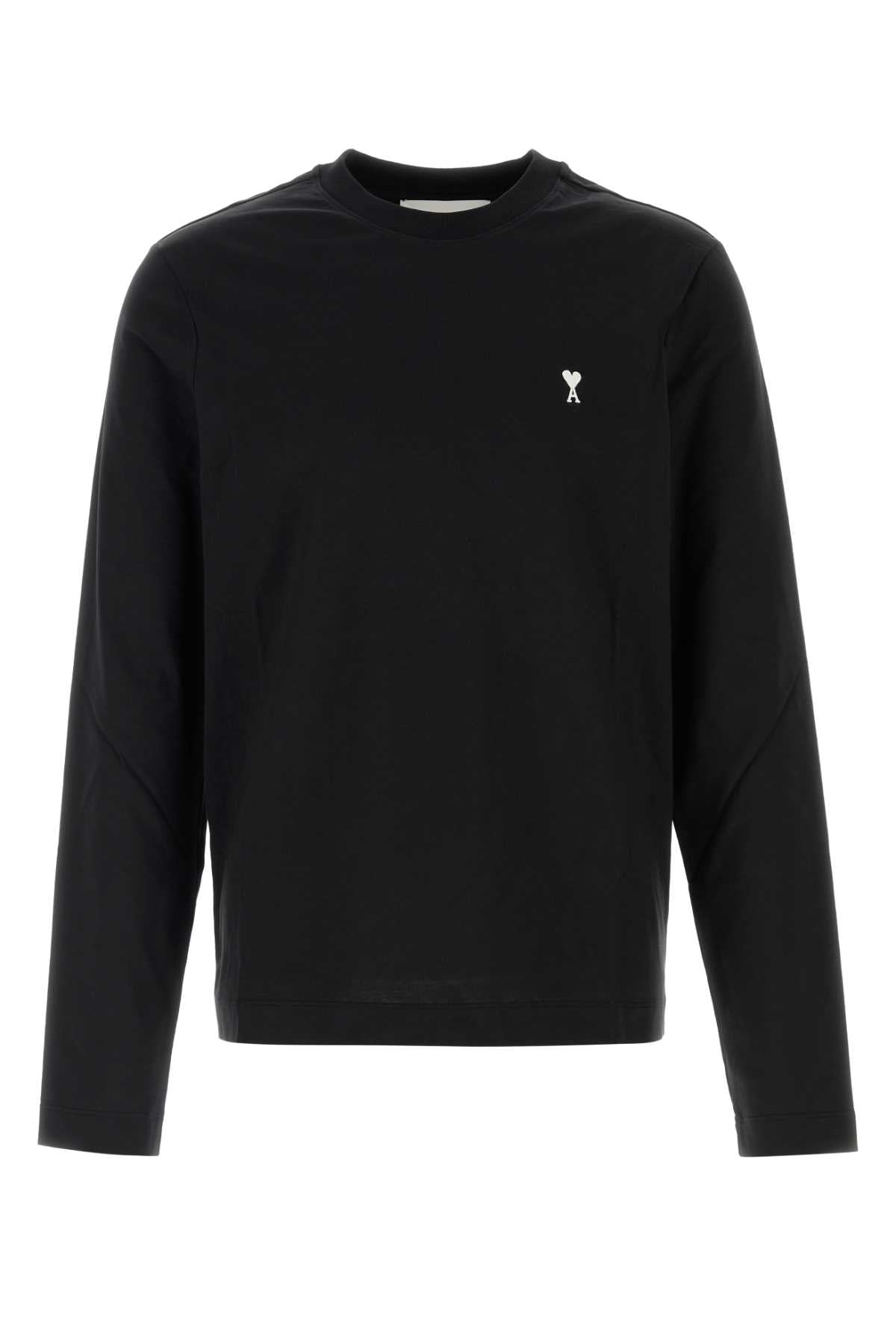 Embroidered Heart Logo Sweatshirt — Black